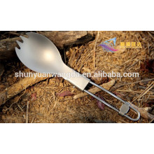 Spork plegable Titanium puro de la alta calidad